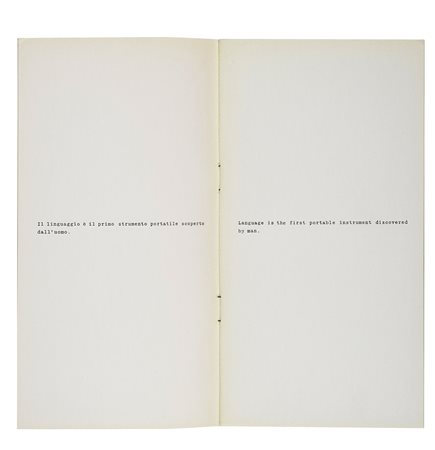 Agnetti Vincenzo, Lotto di 5 opere di Vincenzo Agnetti. XX secolo. Compongono...