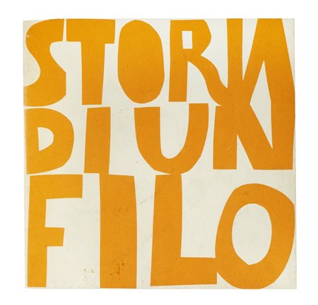 Munari Bruno, Storia di un filo. s.d.e. In-12° carré (mm 150x150). Carte di...