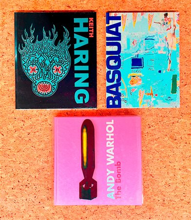 ANDY WARHOL, JEAN MICHEL BASQUIAT E KEITH HARING - Lotto unico di 3 cataloghi