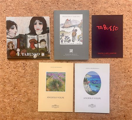 FRANCESCO TABUSSO E ANGIOLO VOLPE - Lotto unico di 5 cataloghi