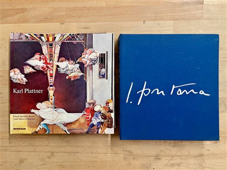KARL PLATTNER E LUCIO FONTANA - Lotto unico di 2 cataloghi, di cui uno autografato