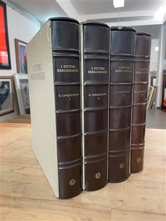 I PITTORI BERGAMASCHI DAL XIII AL XIX SECOLO - Lotto unico di 4 volumi dell'omonima raccolta