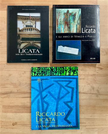 RICCARDO LICATA - Lotto unico di 3 cataloghi