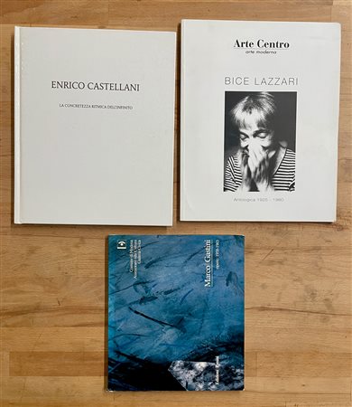ENRICO CASTELLANI, MARCO GASTINI E BICE LAZZARI - Lotto unico di 3 cataloghi