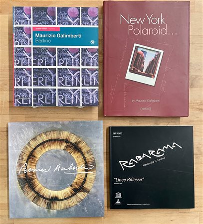 MAURIZIO GALIMBERTI, RABARAMA E BERNARD AUBERTIN - Lotto unico di 4 cataloghi