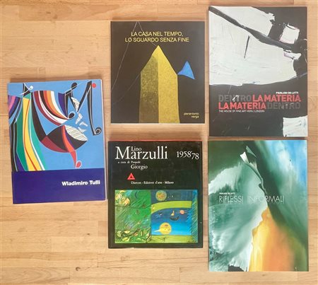 ARTE CONTEMPORANEA (TULLI, MARZULLI, DE LUTTI)
Lotto unico di 5 cataloghi: