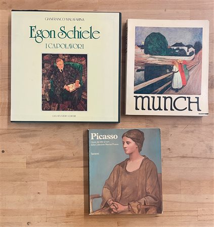 PABLO PICASSO, EDWARD MUNCH E EGON SCHIELE - Lotto unico di 3 cataloghi