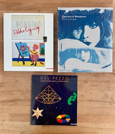 ALDO MONDINO, GIOSETTA FIORONI E LUCIO DEL PEZZO - Lotto unico di 3 cataloghi