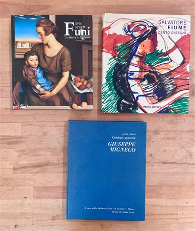 GIUSEPPE MIGNECO, ACHILLE FUSI E SALVATORE FIUME - Lotto unico di 3 cataloghi