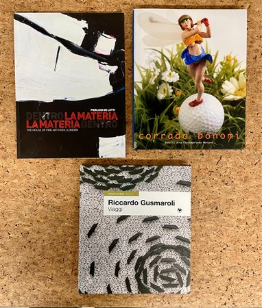 RICCARDO GUSMAROLI, CORRADO BONOMI E PIERLUIGI DELUTTI - Lotto unico di 3 cataloghi