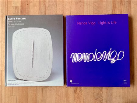LUCIO FONTANA E NANDA VIGO - Lotto unico di 2 cataloghi