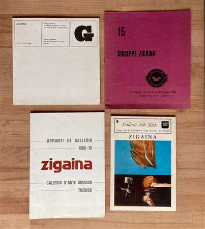 GIUSEPPE ZIGAINA - Lotto unico di 4 cataloghi