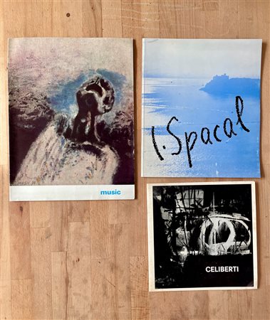 ANTON ZORAN MUSIC, LUIGI SPACAL E GIORGIO CELIBERTI - Lotto unico di 3 cataloghi