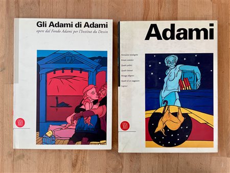 VALERIO ADAMI - Lotto unico di 2 cataloghi