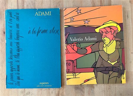 VALERIO ADAMI - Lotto unico di 2 cataloghi