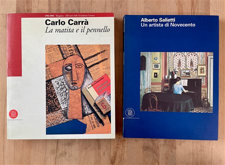 CARLO CARRÀ E ALBERTO SALIETTI - Lotto unico di 2 cataloghi