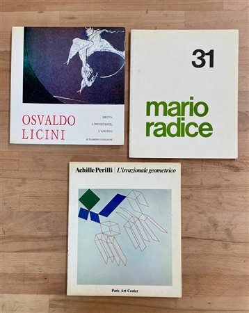 OSVALDO LICINI, MARIO RADICE E ACHILLE PERILLI - Lotto unico di 3 cataloghi