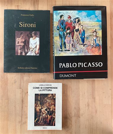 MARIO SIRONI E PABLO PICASSO - Lotto unico di 3 cataloghi: