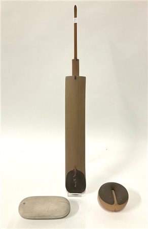 Candido Fior Lotto di tre sculture composite in terracotta. Italia, anni '80. Fi