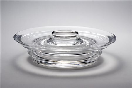 Angelo Mangiarotti Grande centrotavola in cristallo. Manifattura Colle Cristalle