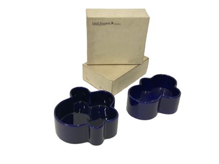 Angelo Mangiarotti Due vasi modelli "M/18" e "M/19". Esecuzione Fratelli Brambil