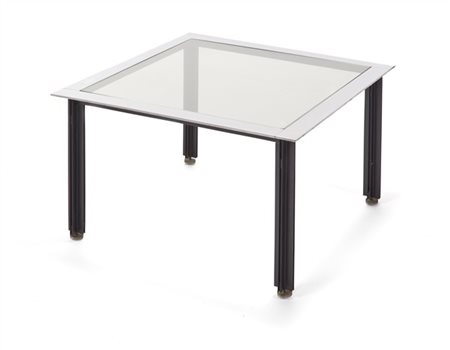 Luigi Caccia Dominioni Tavolino modello "T10 Fasce cromate". Produzione Azucena,