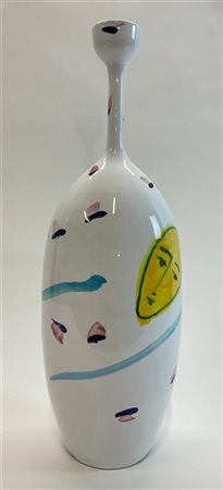 Ceramiche San Giorgio Vaso in ceramica modellata al tornio con collo stretto e s