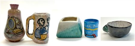 Manifatture diverse Lotto composto da: un bicchiere di Milena Milani del 2003