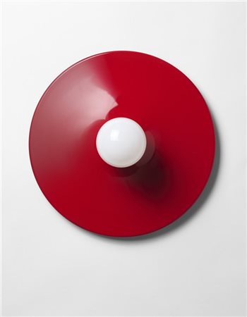 Stilnovo Lampada a plafone/parete modello "2603". Italia, anni '70. Alluminio ve