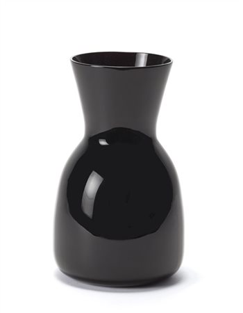 Venini Vaso in vetro soffiato ametista scuro. Murano, 1988. Firmato e datato a p