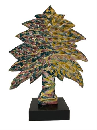 Mario Rossello "Abete"
Terracotta modellata a mano e smaltata in policromia sott