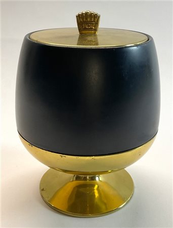 Aldo Tura Glacette. Italia, anni '50. Ottone e metallo laccato nero opaco. (liev