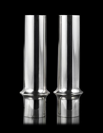 Lino Sabattini Coppia di vasi della Coll. Gallia. Produzione Christofle, Francia