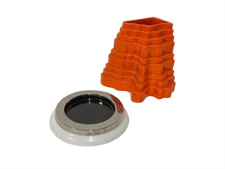 Sergio Asti Vaso modello "Collina". Produzione Gabbianelli, Milano, anni '60. Ce