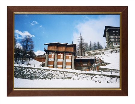 Lotto composto dal registro delle presenze e da una foto storica del rifugio Pi