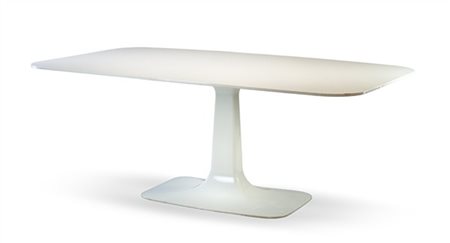 Carlo Colombo Tavolo modello "Surf". Produzione Zanotta, Milano, anni '70. Legno