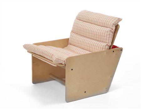 Le Briciole Poltrona componibile con struttura in frassino e tessuto bianco a ri