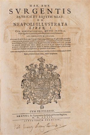 Marco Antonio Sorgente - De Neapoli illustrata Liber unicus, 1597