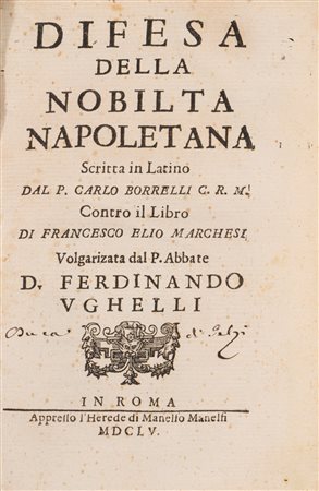 Carlo Borrelli - Difesa della nobilta napoletana, 1655