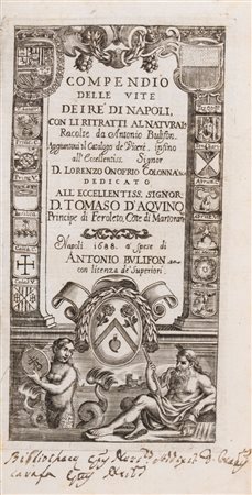 Antonio  Bulifon - Compendio delle vite de i Re di Napoli con li ritratti al naturale, 1688