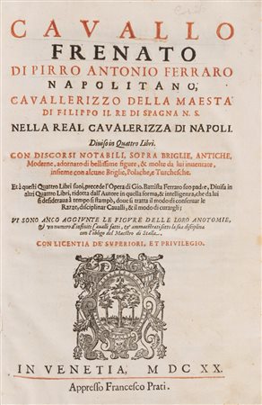 Pirro Antonio Ferraro - Cavallo frenato, 1620