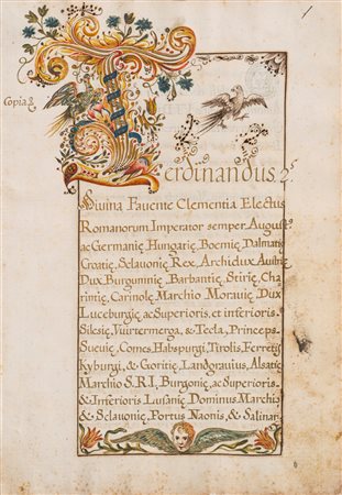 Antonio Genoino - Patente nobiliare, 1694