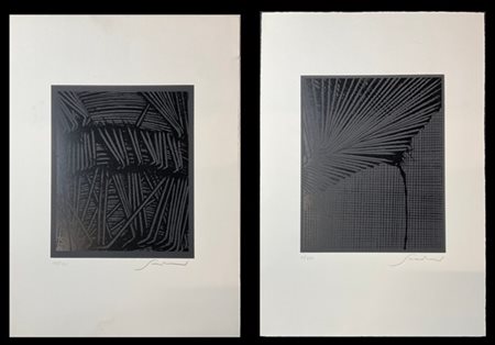 Emilio Scanavino Due serigrafie di soggetto diverso
cm 65x45
firmate e numerate