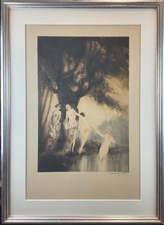 Louis Icart "Bathing Beauties" 1931
acquaforte, puntasecca e acquatinta
lastra c
