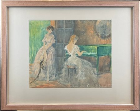 Louis Icart "Summer Music" 1953
acquaforte, puntasecca e acquatinta
(lastra cm 3