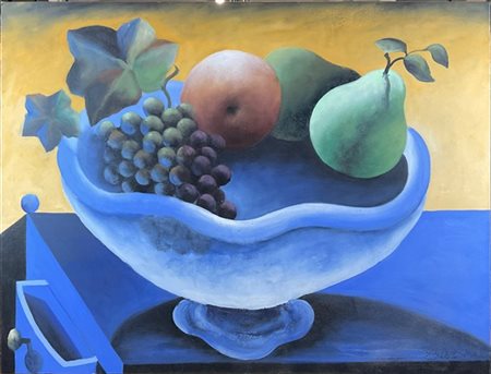 Ercole Pignatelli "Fruttiera" 
olio su tela
cm 89x116
firmato in basso a destra;