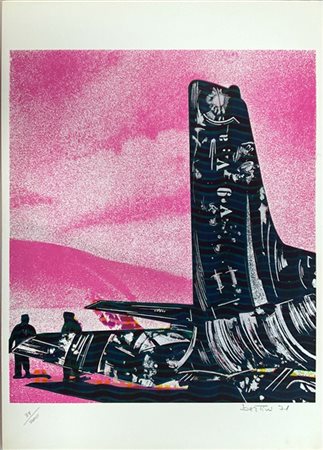 Gianni Bertini "Senza titolo" 1971
serigrafia a colori
cm 70x50
firmata, datata