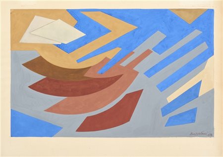 Silvano Bozzolini "Senza titolo" 1954
tempera su carta
cm 29x45,5
Firmato e data