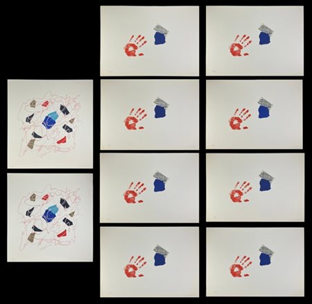 Giulio Turcato dieci serigrafie a colori

misure diverse. Tutte firmate e numera