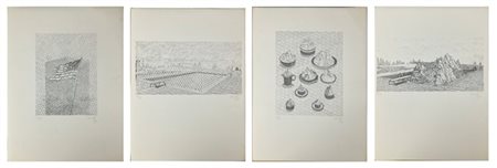 Elisabeth Scherffig "4 litografie" 1973
cartella editoriale contenente quattro l